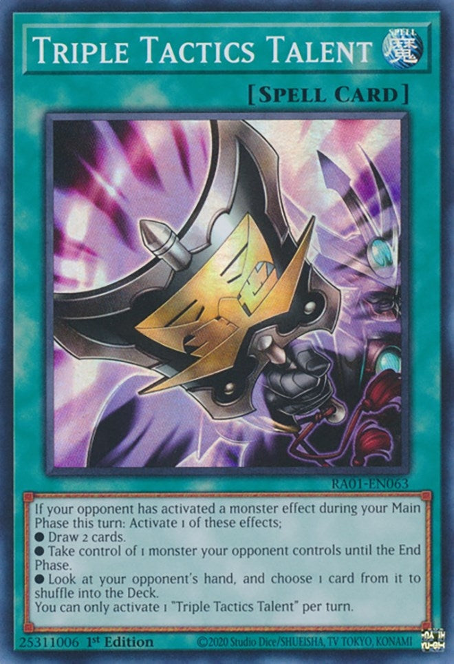 Image for Triple Tactics Talent (RA01-EN063) (25th Anniversary Rarity Collection) - YuGiOh