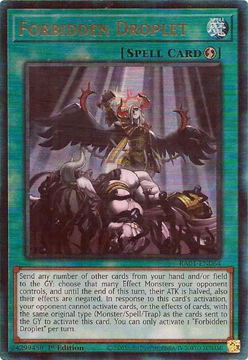 Image for Forbidden Droplet (PUR) (RA01-EN064) (25th Anniversary Rarity Collection) - YuGiOh