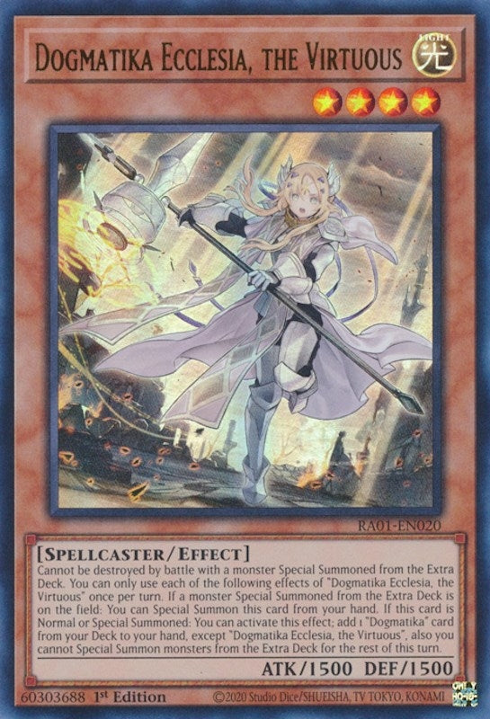 Image for Dogmatika Ecclesia, the Virtuous (UR) (RA01-EN020) (25th Anniversary Rarity Collection) - YuGiOh