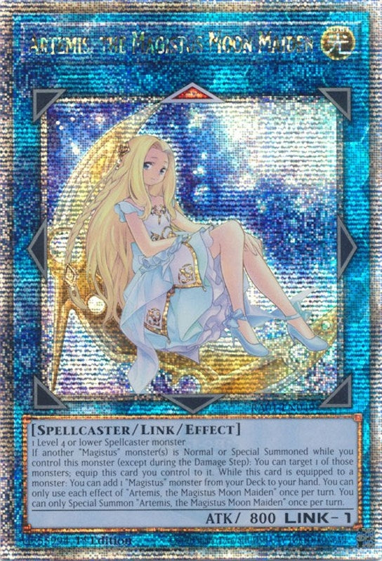 Image for Artemis, the Magistus Moon Maiden (Quarter Century Secret Rare) (RA01-EN049) (25th Anniversary Rarity Collection) - YuGiOh