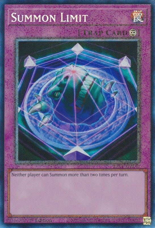 Image for Summon Limit (PCR) (RA01-EN070) (25th Anniversary Rarity Collection) - YuGiOh