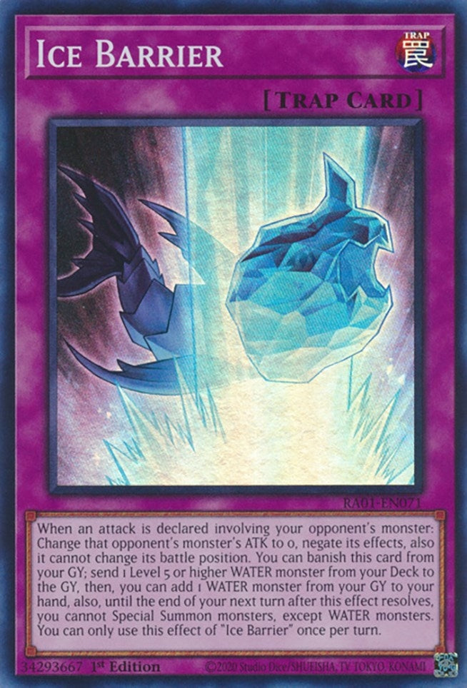 Image for Ice Barrier (RA01-EN071) (25th Anniversary Rarity Collection) - YuGiOh