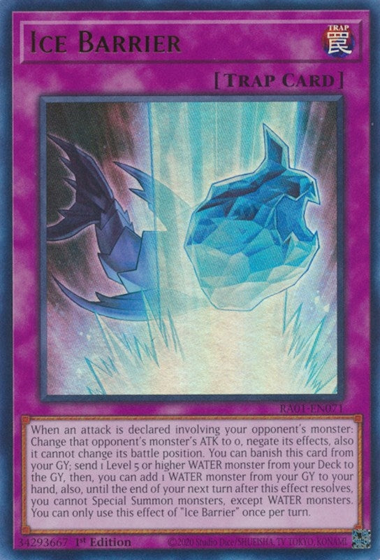 Image for Ice Barrier (UR) (RA01-EN071) (25th Anniversary Rarity Collection) - YuGiOh