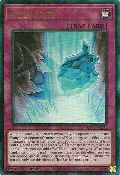 Image for Ice Barrier (PUR) (RA01-EN071) (25th Anniversary Rarity Collection) - YuGiOh