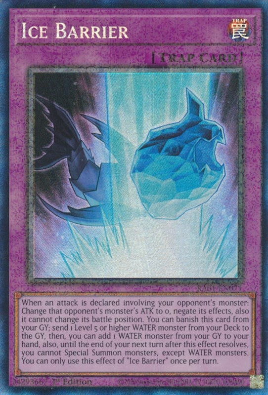 Image for Ice Barrier (PCR) (RA01-EN071) (25th Anniversary Rarity Collection) - YuGiOh