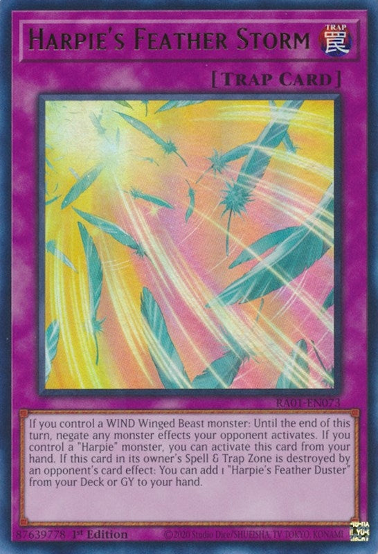Image for Harpie's Feather Storm (UR) (RA01-EN073) (25th Anniversary Rarity Collection) - YuGiOh