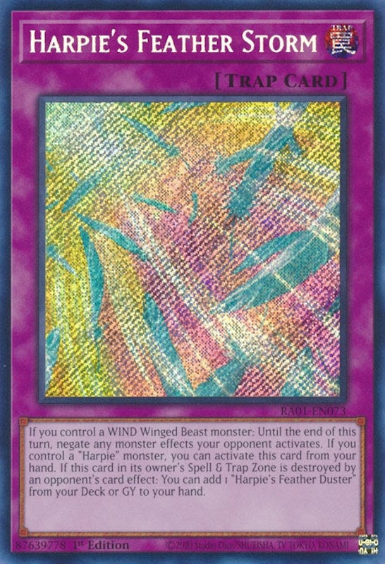 Image for Harpie's Feather Storm (Secret Rare) (RA01-EN073) (25th Anniversary Rarity Collection) - YuGiOh