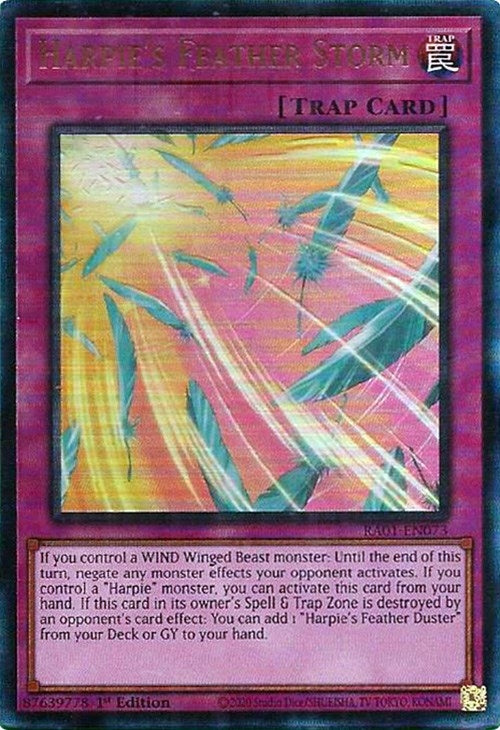 Image for Harpie's Feather Storm (PUR) (RA01-EN073) (25th Anniversary Rarity Collection) - YuGiOh