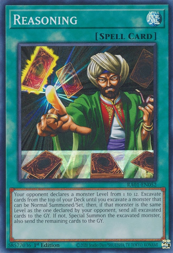 Image for Reasoning (RA01-EN052) (25th Anniversary Rarity Collection) - YuGiOh