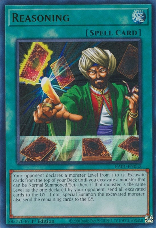 Image for Reasoning (UR) (RA01-EN052) (25th Anniversary Rarity Collection) - YuGiOh