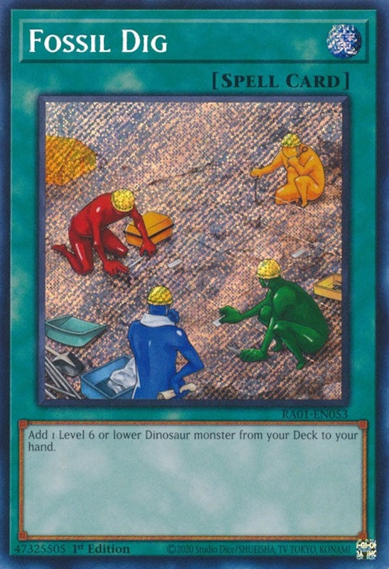 Image for Fossil Dig (Secret Rare) (RA01-EN053) (25th Anniversary Rarity Collection) - YuGiOh