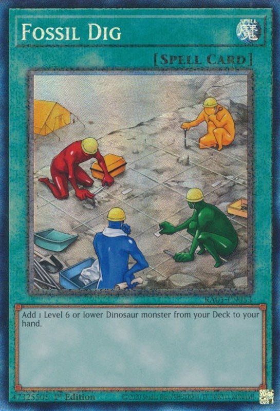 Image for Fossil Dig (PCR) (RA01-EN053) (25th Anniversary Rarity Collection) - YuGiOh