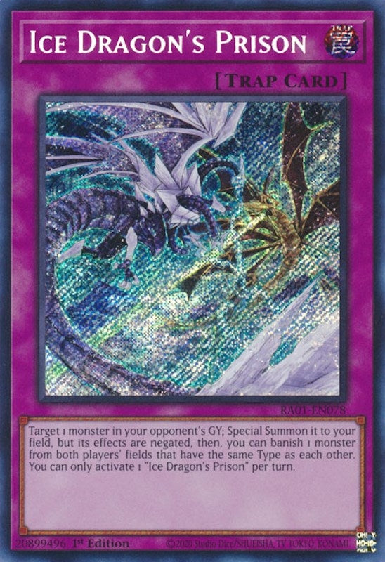 Image for Ice Dragon's Prison (Secret Rare) (RA01-EN078) (25th Anniversary Rarity Collection) - YuGiOh