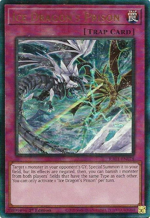 Image for Ice Dragon's Prison (PUR) (RA01-EN078) (25th Anniversary Rarity Collection) - YuGiOh