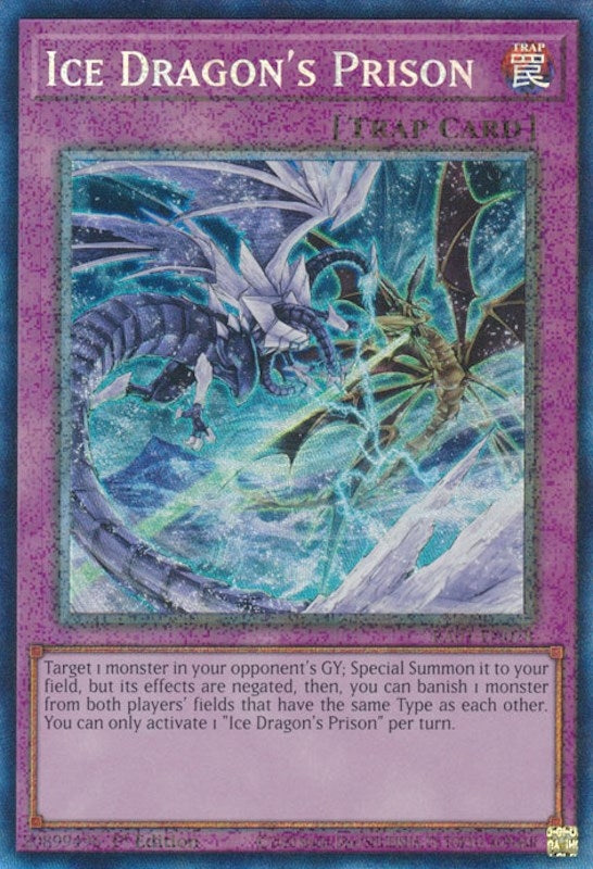 Image for Ice Dragon's Prison (PCR) (RA01-EN078) (25th Anniversary Rarity Collection) - YuGiOh