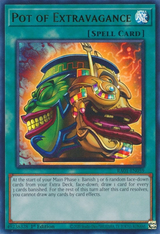 Image for Pot of Extravagance (UR) (RA01-EN059) (25th Anniversary Rarity Collection) - YuGiOh