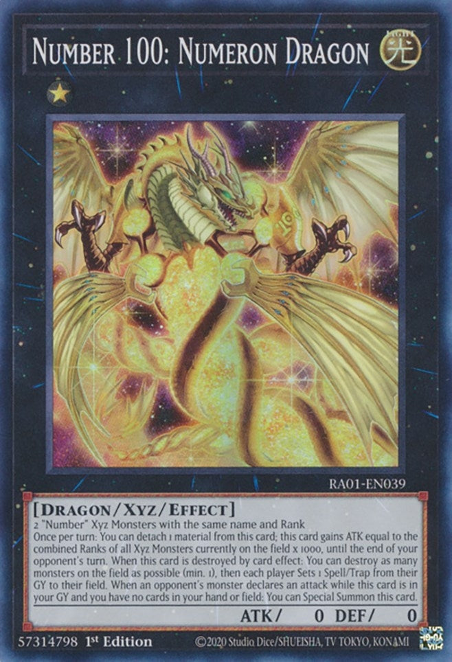 Image for Number 100: Numeron Dragon (RA01-EN039) (25th Anniversary Rarity Collection) - YuGiOh
