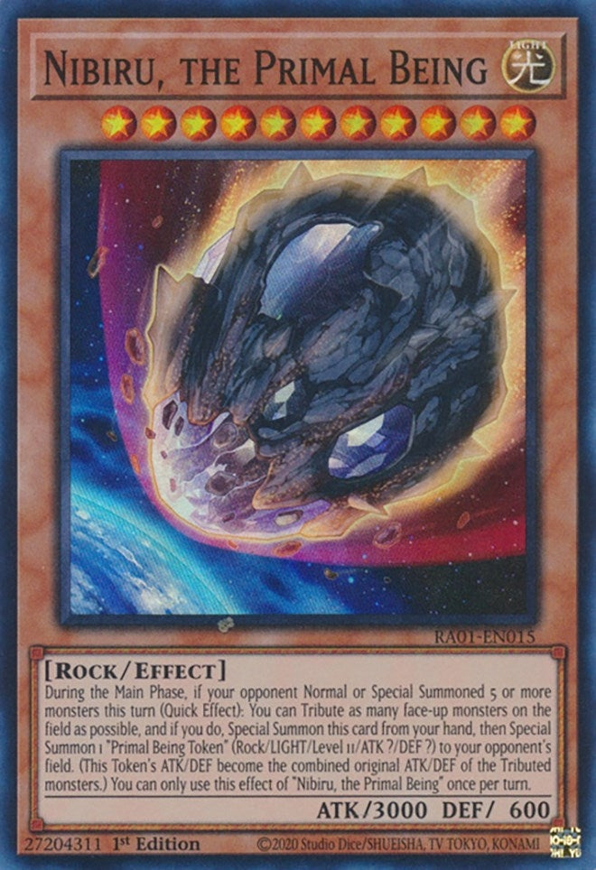 Image for Nibiru, the Primal Being (RA01-EN015) (25th Anniversary Rarity Collection) - YuGiOh