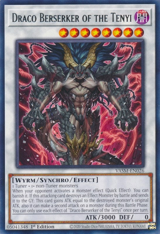 Image for Draco Berserker of the Tenyi (VASM-EN026) (Valiant Smashers) - YuGiOh
