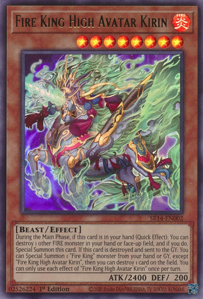 Image for Fire King High Avatar Kirin (SR14-EN002) (Structure Deck: Fire Kings) - YuGiOh