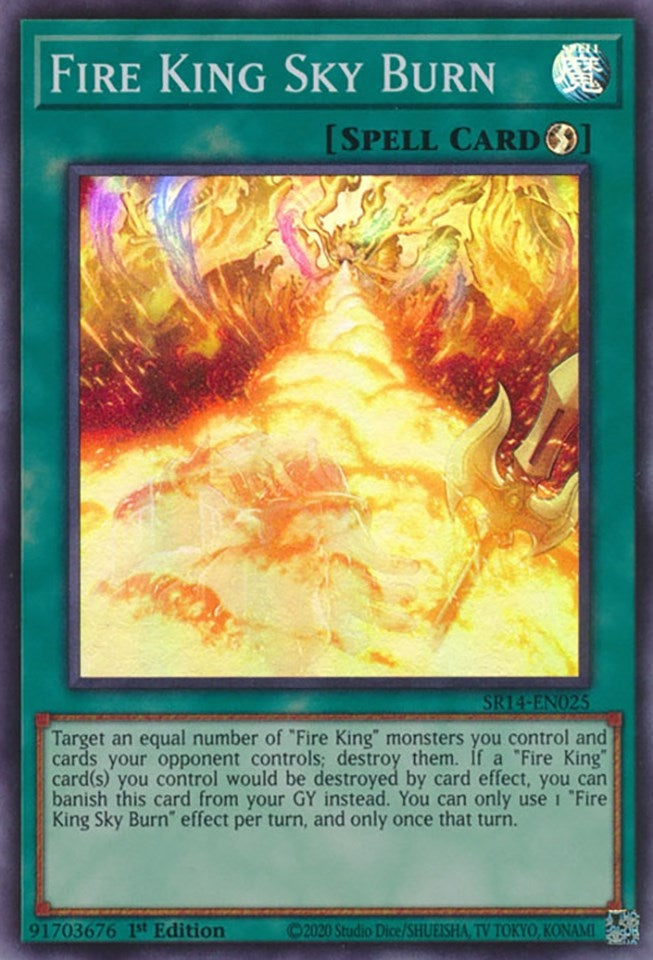 Image for Fire King Sky Burn (SR14-EN025) (Structure Deck: Fire Kings) - YuGiOh
