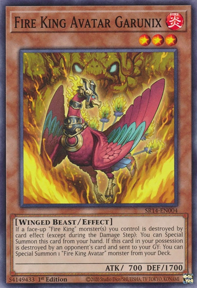 Image for Fire King Avatar Garunix (SR14-EN004) (Structure Deck: Fire Kings) - YuGiOh
