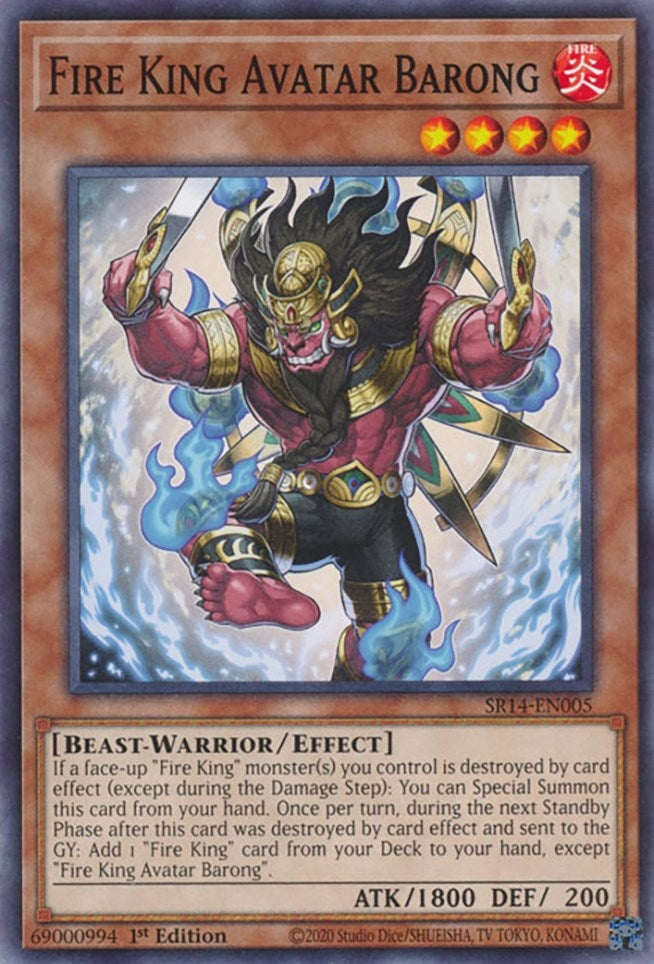 Image for Fire King Avatar Barong (SR14-EN005) (Structure Deck: Fire Kings) - YuGiOh