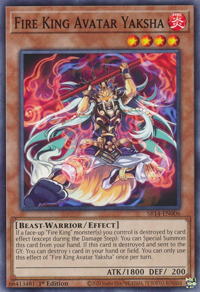 Image for Fire King Avatar Yaksha (SR14-EN006) (Structure Deck: Fire Kings) - YuGiOh