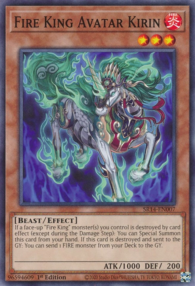 Image for Fire King Avatar Kirin (SR14-EN007) (Structure Deck: Fire Kings) - YuGiOh