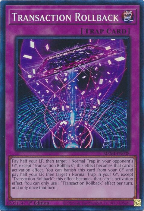 Image for Transaction Rollback (CR) (MZMI-EN038) (Maze of Millennia) - YuGiOh