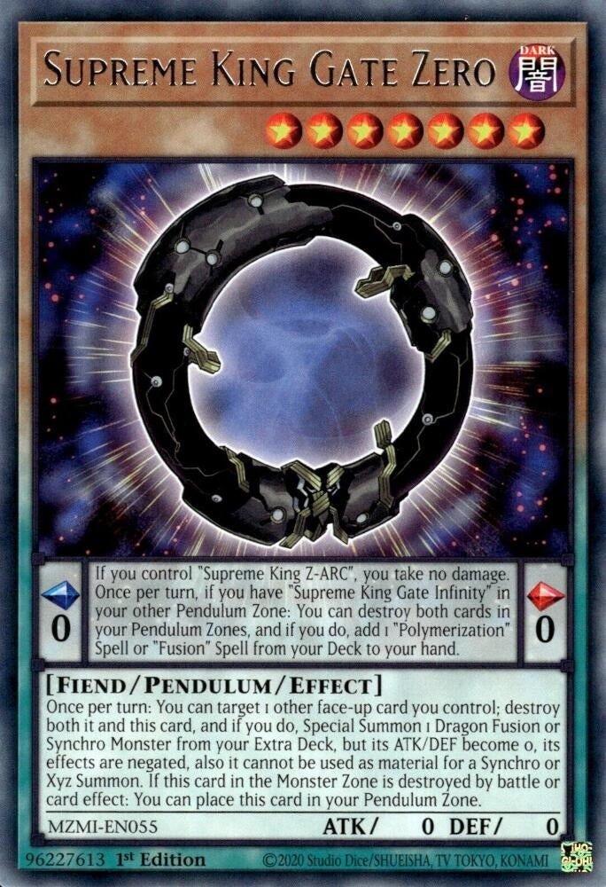 Image for Supreme King Gate Zero (MZMI-EN055) (Maze of Millennia) - YuGiOh