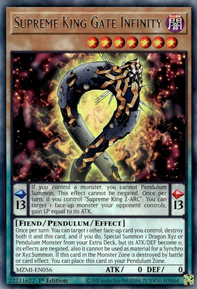 Image for Supreme King Gate Infinity (MZMI-EN056) (Maze of Millennia) - YuGiOh