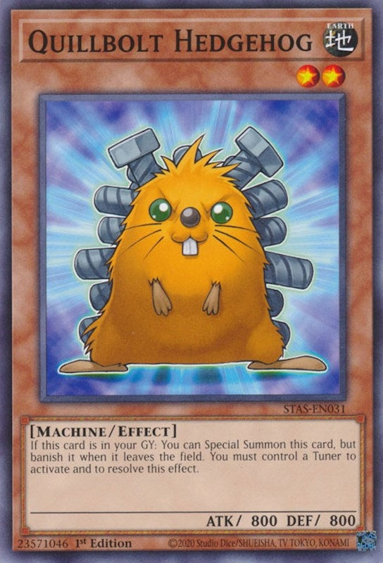 Image for Quillbolt Hedgehog (STAS-EN031) (2-Player Starter Set) - YuGiOh