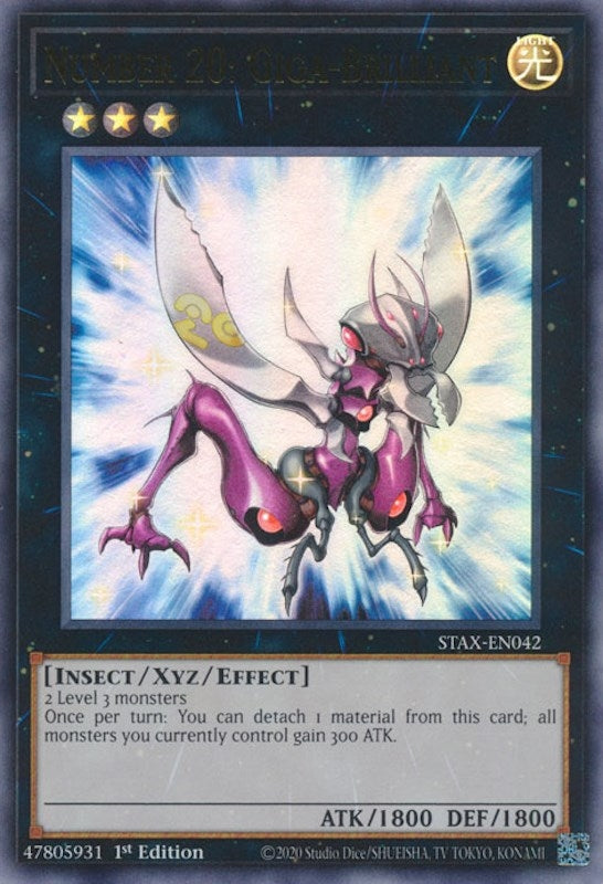 Image for Number 20: Giga-Brilliant (STAX-EN042) (2-Player Starter Set) - YuGiOh