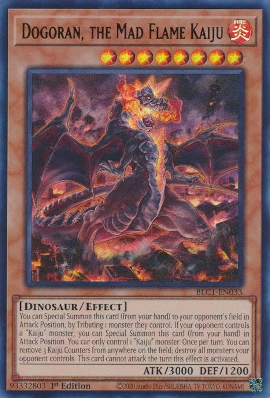 Image for Dogoran, the Mad Flame Kaiju (BLC1-EN033) (Battles of Legend: Chapter 1) - YuGiOh