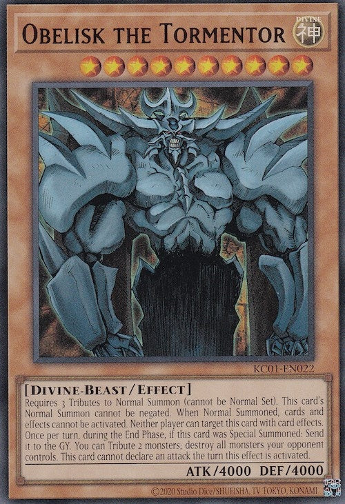 Image for Obelisk the Tormentor (KC01-EN022) (25th Anniversary Ultimate Kaiba Set) - YuGiOh
