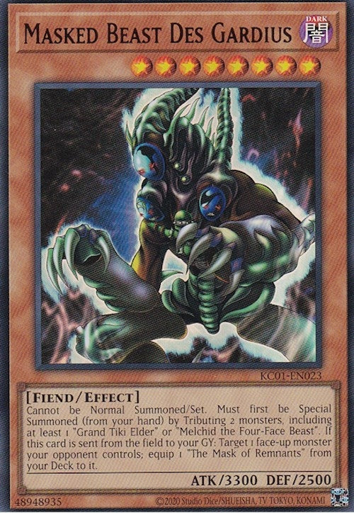 Image for Masked Beast Des Gardius (KC01-EN023) (25th Anniversary Ultimate Kaiba Set) - YuGiOh