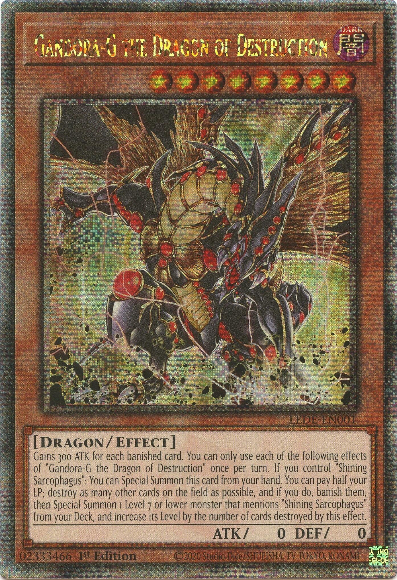 Image for Gandora-G the Dragon of Destruction (Quarter Century Secret Rare) (LEDE-EN001) (Legacy of Destruction) - YuGiOh
