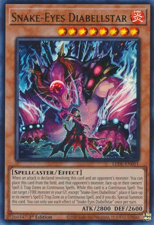 Image for Snake-Eyes Diabellstar (LEDE-EN011) (Legacy of Destruction) - YuGiOh