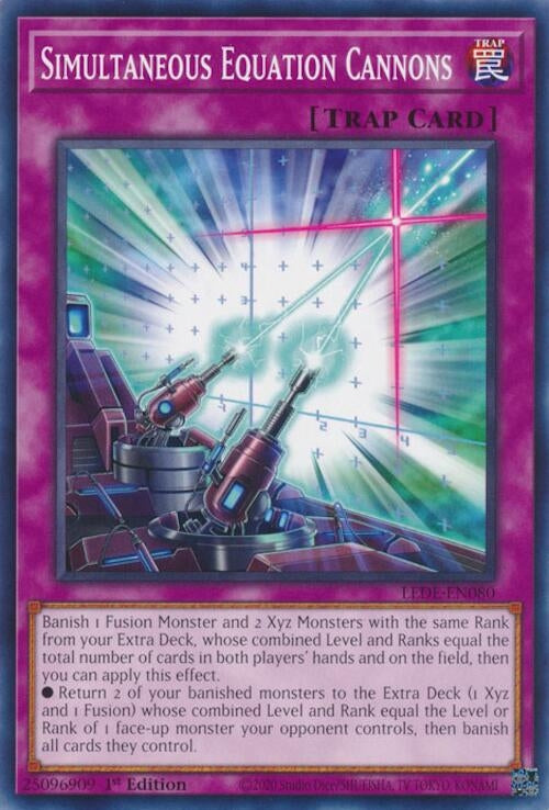 Image for Simultaneous Equation Cannons (LEDE-EN080) (Legacy of Destruction) - YuGiOh