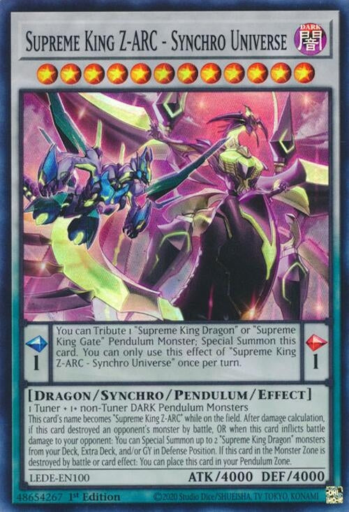 Image for Supreme King Z-ARC - Synchro Universe (LEDE-EN100) (Legacy of Destruction) - YuGiOh