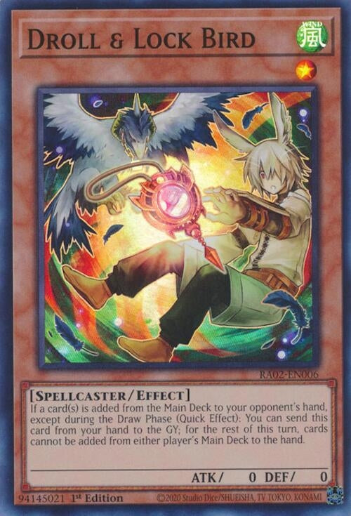 Image for Droll & Lock Bird (Alternate Art) (RA02-EN006) (25th Anniversary Rarity Collection II) - YuGiOh