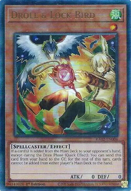 Image for Droll & Lock Bird (Alternate Art) (PUR) (RA02-EN006) (25th Anniversary Rarity Collection II) - YuGiOh