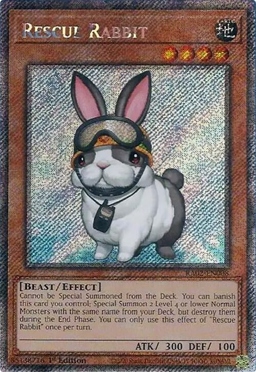 Image for Rescue Rabbit (Platinum Secret Rare) (RA02-EN008) (25th Anniversary Rarity Collection II) - YuGiOh