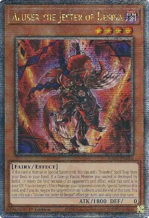 Image for Aluber the Jester of Despia (Quarter Century Secret Rare) (RA02-EN016) (25th Anniversary Rarity Collection II) - YuGiOh
