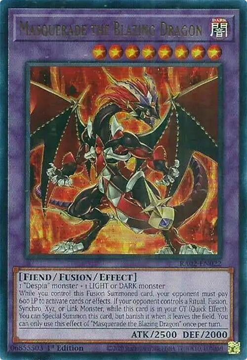 Image for Masquerade the Blazing Dragon (UR) (RA02-EN022) (25th Anniversary Rarity Collection II) - YuGiOh