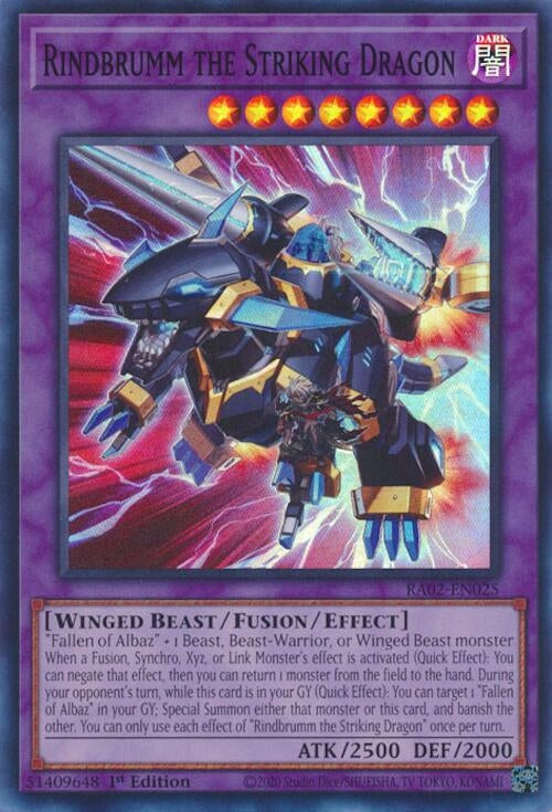 Image for Rindbrumm the Striking Dragon (RA02-EN025) (25th Anniversary Rarity Collection II) - YuGiOh