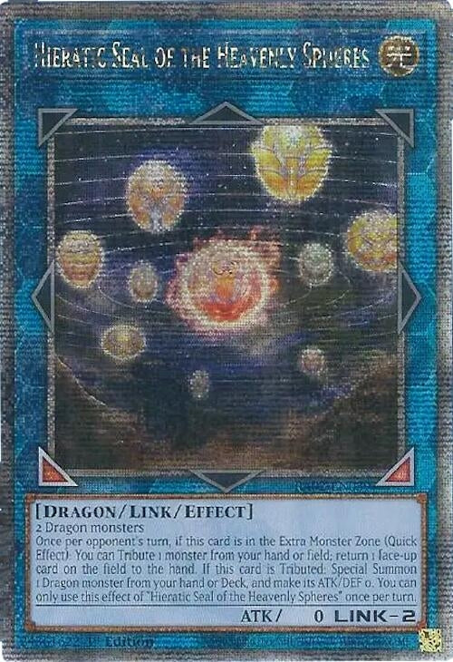 Image for Hieratic Seal of the Heavenly Spheres (Quarter Century Secret Rare) (RA02-EN039) (25th Anniversary Rarity Collection II) - YuGiOh