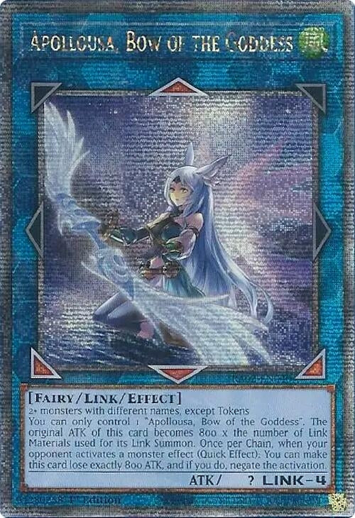 Image for Apollousa, Bow of the Goddess (Alternate Art) (Quarter Century Secret Rare) (RA02-EN040) (25th Anniversary Rarity Collection II) - YuGiOh