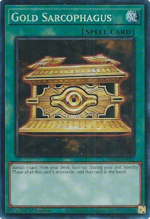 Image for Gold Sarcophagus (PCR) (RA02-EN052) (25th Anniversary Rarity Collection II) - YuGiOh